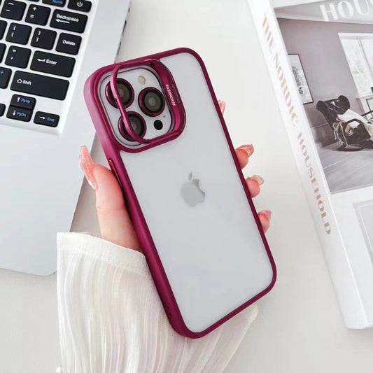 PLUM METAL AIR SKIN WITH CAMERA RING & CAMERA STAND