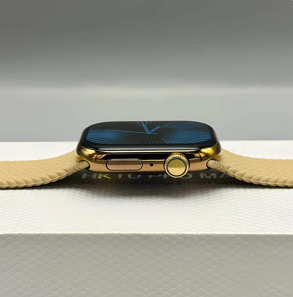 HK10 Pro Max Smart Watch Stainless Titanium (3 Straps Free)
