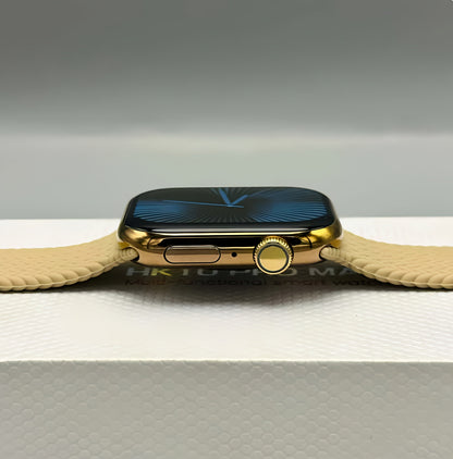 HK10 Pro Max Smart Watch Stainless Titanium (3 Straps Free)