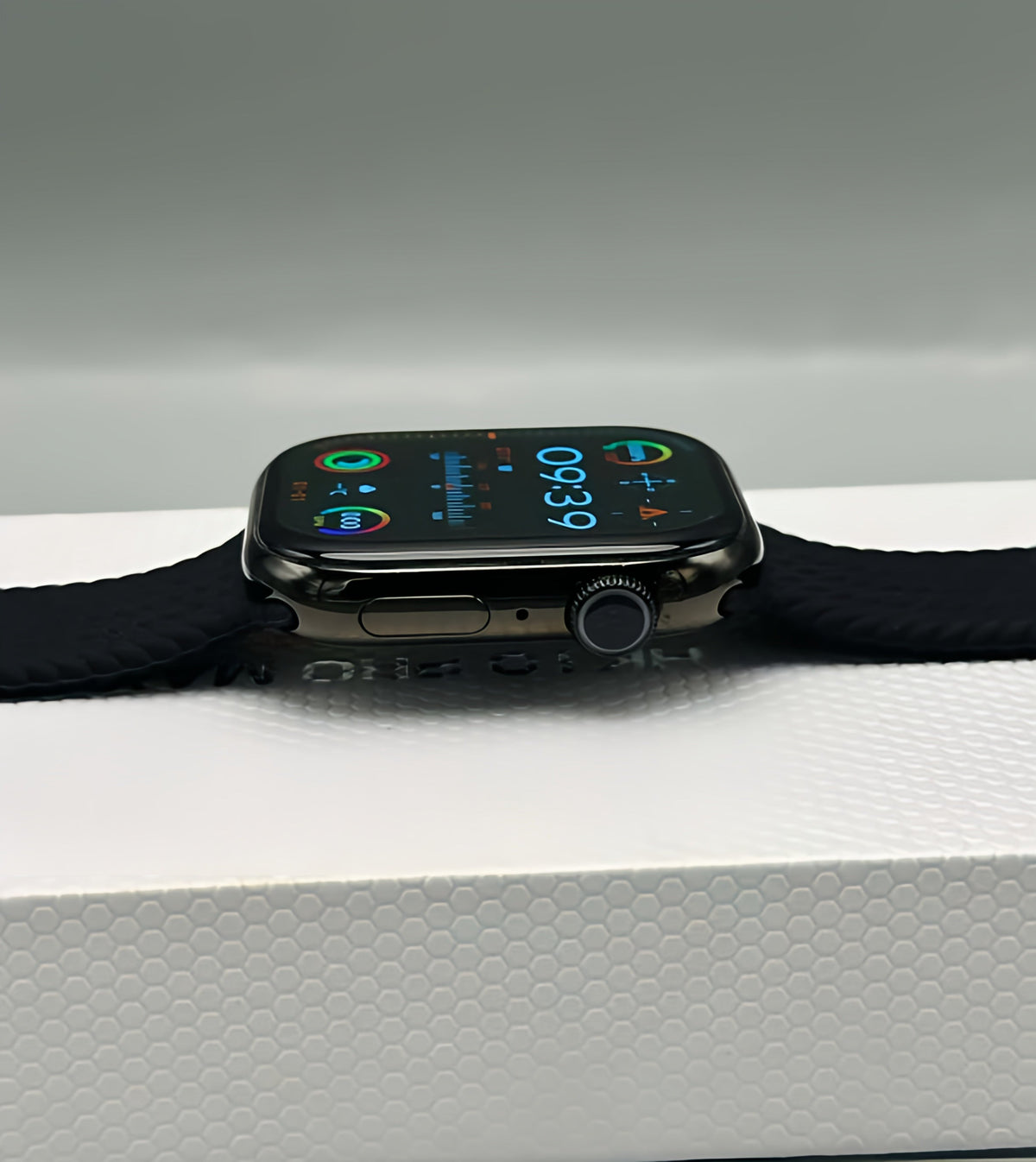 HK10 Pro Max Smart Watch Stainless Titanium (3 Straps Free)